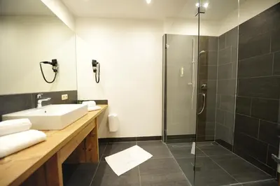 Ein Badezimmer in der Unterkunft Franzlhof