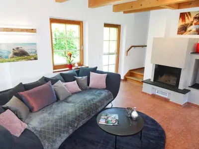 Ein Sitzbereich in der Unterkunft Ferienappartement Mankei