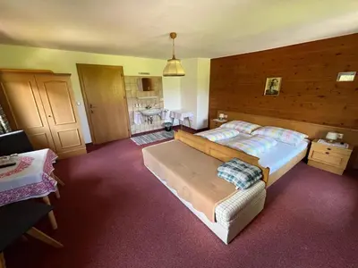 Ein Bett oder Betten in einem Zimmer der Unterkunft Schmidhof