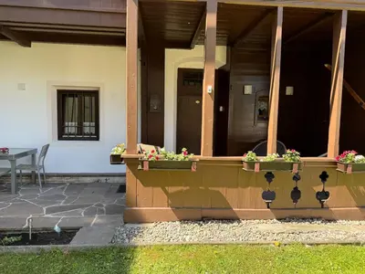 Ein Balkon oder eine Terrasse in der Unterkunft Apartment in Fügen near Spieljoch Cable Car