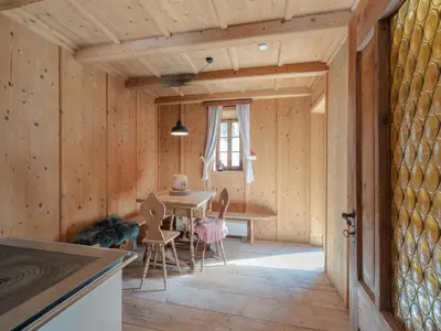 Ein Sitzbereich in der Unterkunft Chalet in Niederau