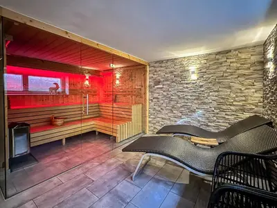 Ein Sitzbereich in der Unterkunft Ours Living Kitzsteinhorn Gletscher - inkl Sauna
