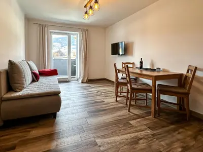 Ein Sitzbereich in der Unterkunft Ours Living Tauernkogel - inkl Sauna
