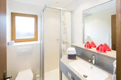 Ein Badezimmer in der Unterkunft Landhaus Greil