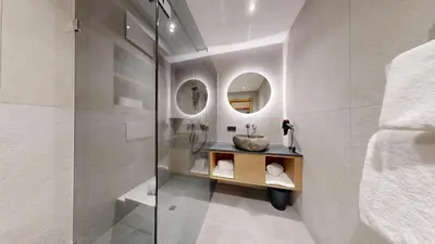 Ein Badezimmer in der Unterkunft Moonlight Apartments