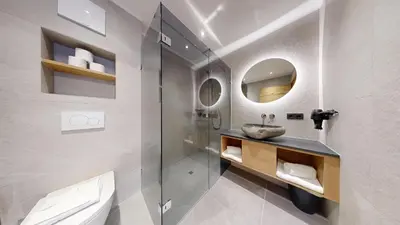 Ein Badezimmer in der Unterkunft Moonlight Apartments