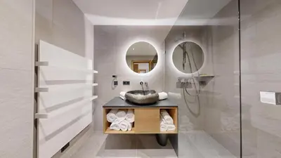Ein Badezimmer in der Unterkunft Moonlight Apartments