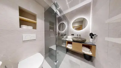 Ein Badezimmer in der Unterkunft Moonlight Apartments