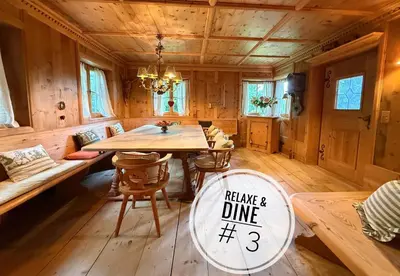 Ein Sitzbereich in der Unterkunft KitzDiamant with Pool, Sauna & Garden Deluxe by Belle-Stay
