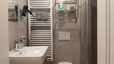 Ein Badezimmer in der Unterkunft Haus Huber Zimmer und Apartments