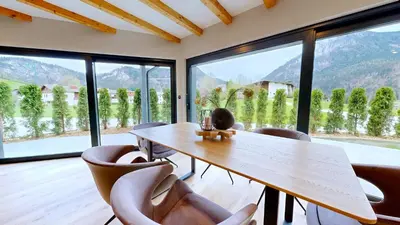 Ein allgemeiner Bergblick oder ein Berglick von der Ferienwohnung aus