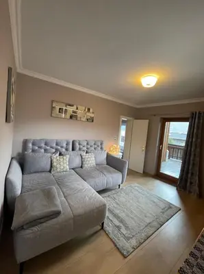 Ein Sitzbereich in der Unterkunft Edelweiss Chalet