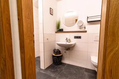 Ein Badezimmer in der Unterkunft Appartement Hoamatgfüh
