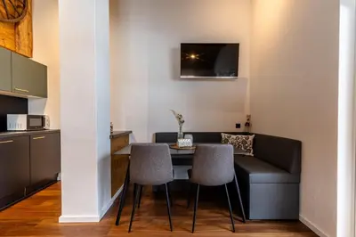 Küche/Küchenzeile in der Unterkunft Appartement Hoamatgfüh
