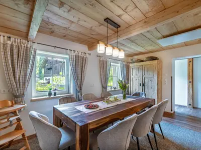 Ein Sitzbereich in der Unterkunft Apartment Obertal by Interhome