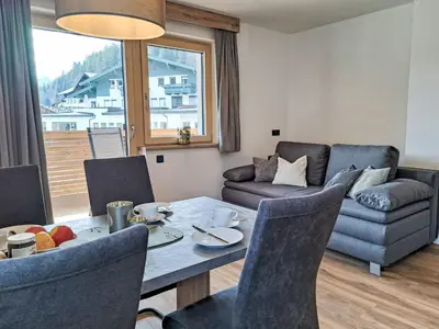 Ein Sitzbereich in der Unterkunft Apartment Rosskopf by Interhome