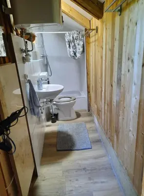 Ein Badezimmer in der Unterkunft Gemütliche Berghütte in Sonniger und Super Lage!
