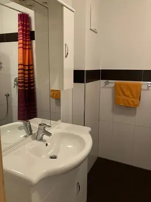 Ein Badezimmer in der Unterkunft Ferienhaus Vordergrub