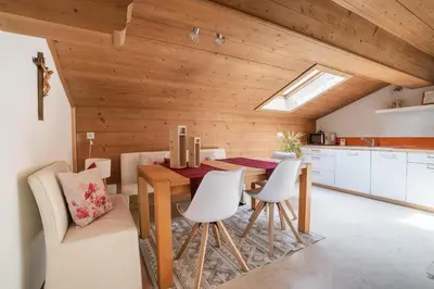 Küche/Küchenzeile in der Unterkunft Ferienwohnung Holzegger