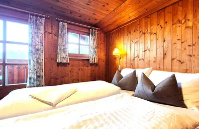 Ein Bett oder Betten in einem Zimmer der Unterkunft Almliesl WALD-744