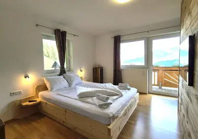 Ein Bett oder Betten in einem Zimmer der Unterkunft Almliesl WALD-745