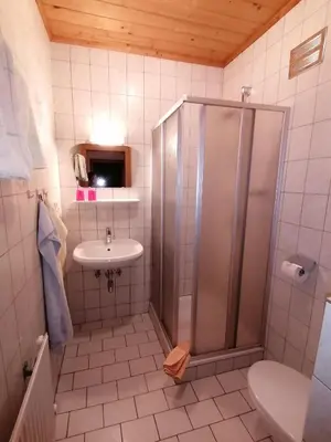 Ein Badezimmer in der Unterkunft Ferienwohnung Jaglbauer inkl Joker Card im Sommer