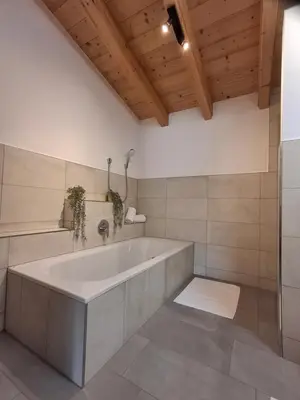 Ein Badezimmer in der Unterkunft Appartement Glücksschmiede im Zillertal