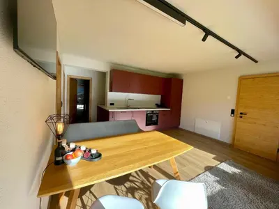 Küche/Küchenzeile in der Unterkunft Ferienwohnung BergZeit Achensee