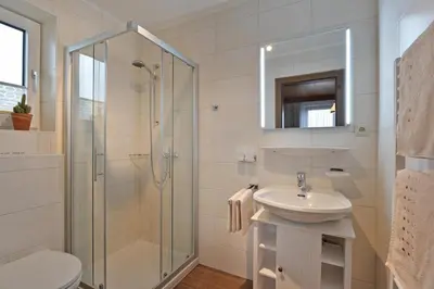 Ein Badezimmer in der Unterkunft Landhaus Victoria