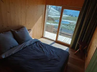 Ein Bett oder Betten in einem Zimmer der Unterkunft Ferienhaus Dauerstein