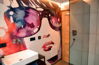 Ein Badezimmer in der Unterkunft Ferienhaus Rauter