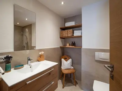 Ein Badezimmer in der Unterkunft Landhaus Straif