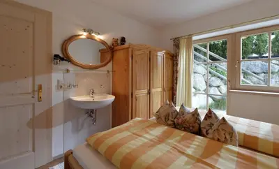 Ein Bett oder Betten in einem Zimmer der Unterkunft Haus Falkenberg