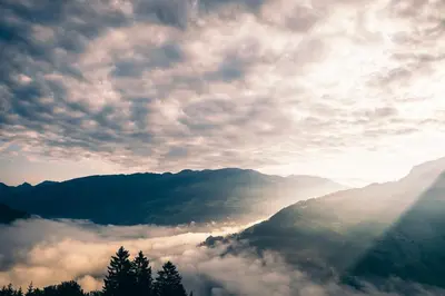 Naturlandschaft in der Nähe des Privatzimmers