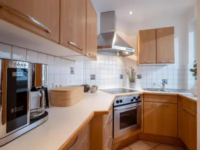 Küche/Küchenzeile in der Unterkunft Ferienwohnung Olivia