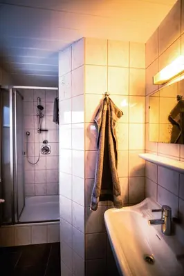 Ein Badezimmer in der Unterkunft Pension Kuntschner