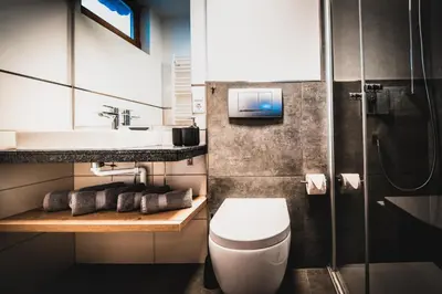 Ein Badezimmer in der Unterkunft Pension Kuntschner