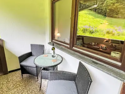Ein Sitzbereich in der Unterkunft Apartment Studio Esche 3 by Interhome