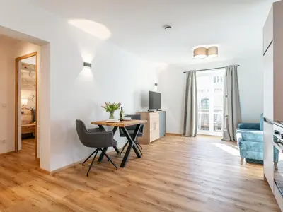 Ein Sitzbereich in der Unterkunft Hopfgarten Alpin Living Top 4