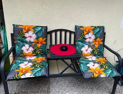 Ein Sitzbereich in der Unterkunft Ferienwohnung Felice