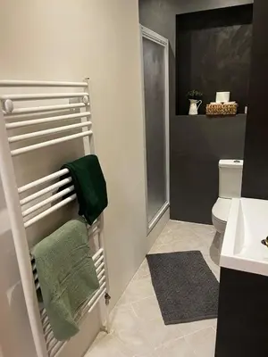 Ein Badezimmer in der Unterkunft Ferienwohnung Felice