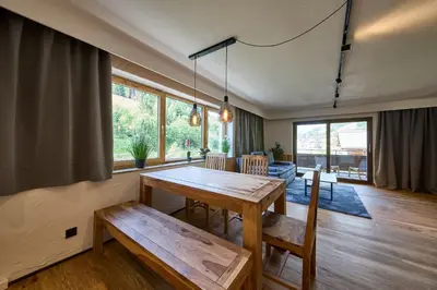 Ein Sitzbereich in der Unterkunft Apartment Westside Top 9