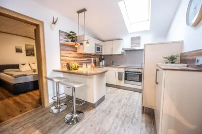 Küche/Küchenzeile in der Unterkunft Appartement Renate