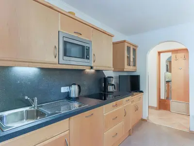 Küche/Küchenzeile in der Unterkunft Appartement Riedmann
