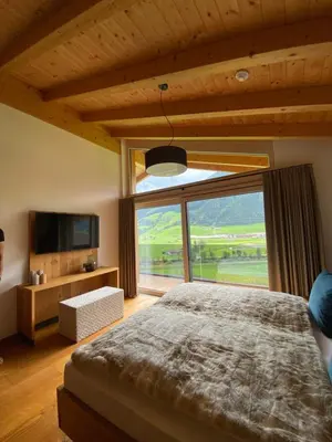 Ein Bett oder Betten in einem Zimmer der Unterkunft Haus Schönblick