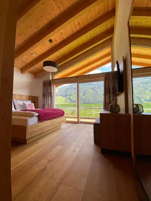 Ein Bett oder Betten in einem Zimmer der Unterkunft Haus Schönblick
