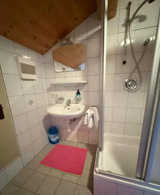 Ein Badezimmer in der Unterkunft Ferienhof Kohler