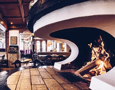 Ein Sitzbereich in der Unterkunft DAHUAM SUITES GERLOS Ski in Appartements mit BalkonITerrasse