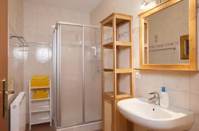 Ein Badezimmer in der Unterkunft Biobauernhof Schuster