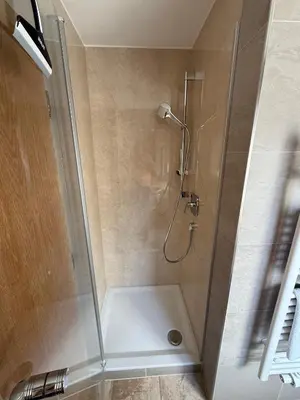 Ein Badezimmer in der Unterkunft Pension Rainer